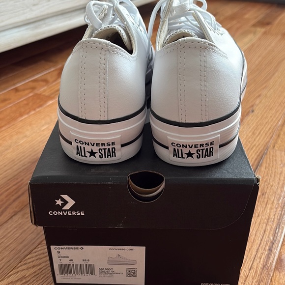 White Lift Converse Chuck Taylor All Star Sneakers - Picture 3 of 4